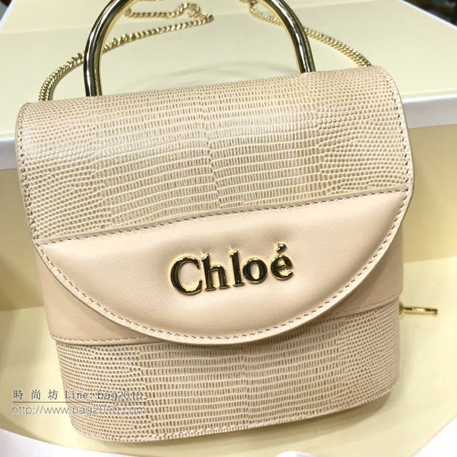 Chloe女包 克洛伊經典Aby lock蜥蜴紋圓環鏈條手袋 Chole手提肩背斜挎包  jjh1352